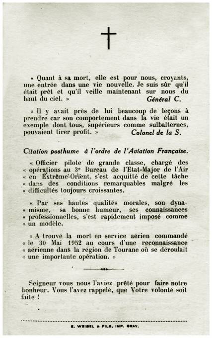 Commandant Alain MOUSSET  GC II/8 (1917/1952)